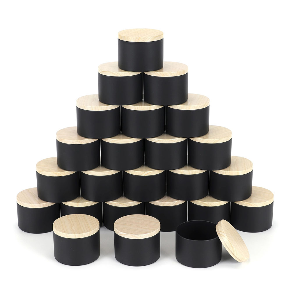 24pcs 4oz Black Candle Jars ,R - đánh giá và giá Black Tin Candle