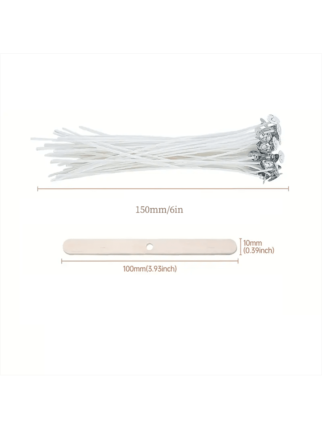 100Pcs Cotton Candle Wick 15cm - đánh giá và giá Cotton Wick 6 Inch