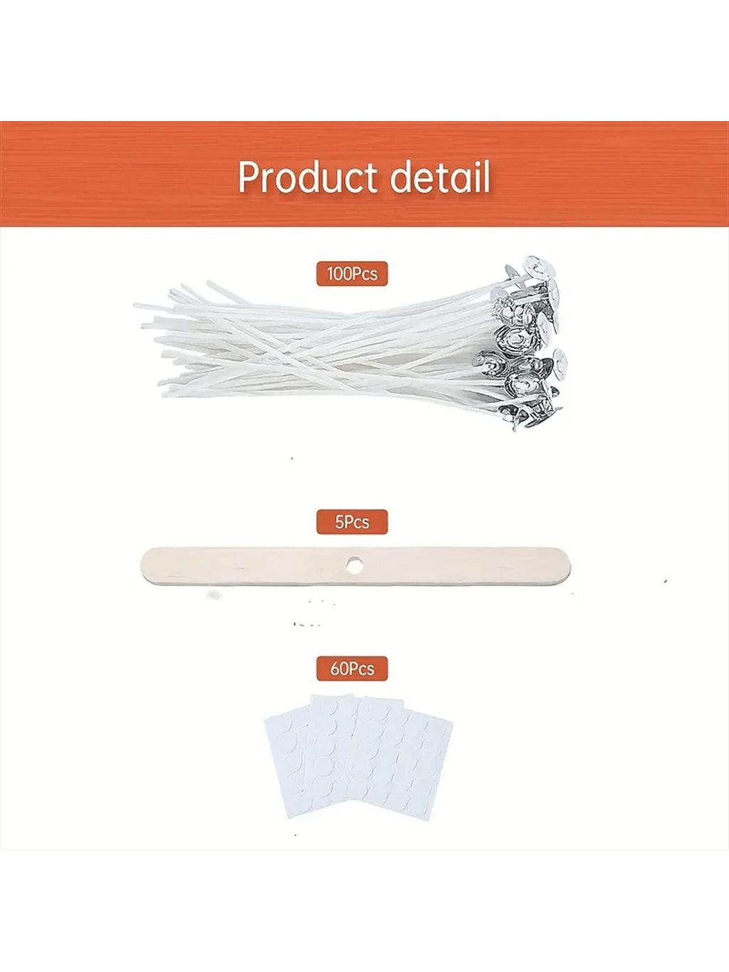 100Pcs Cotton Candle Wick 15cm - đánh giá và giá Cotton Wick 6 Inch