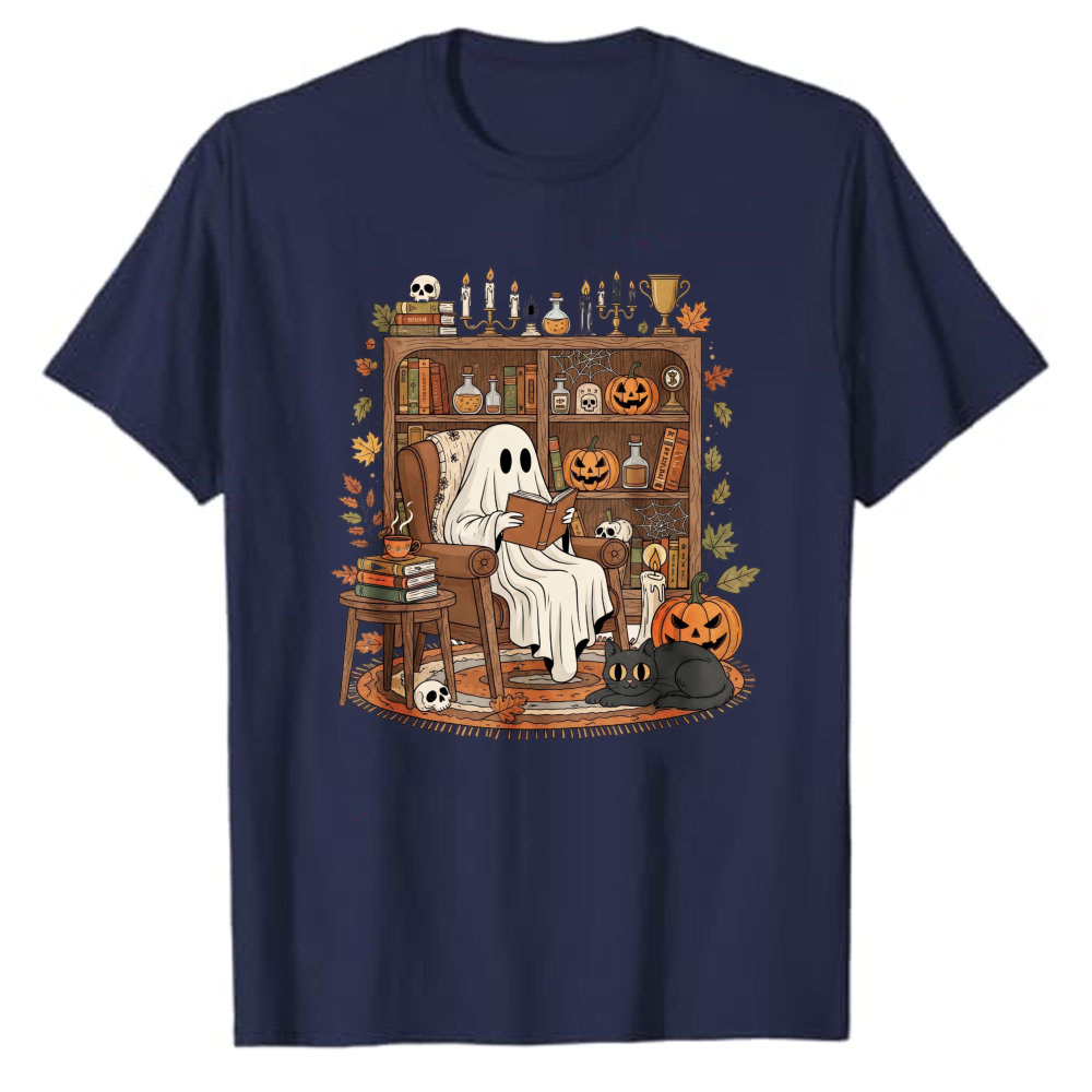 Cute Book‑Reading Ghost Librar - đánh giá và giá Black Tin Candle