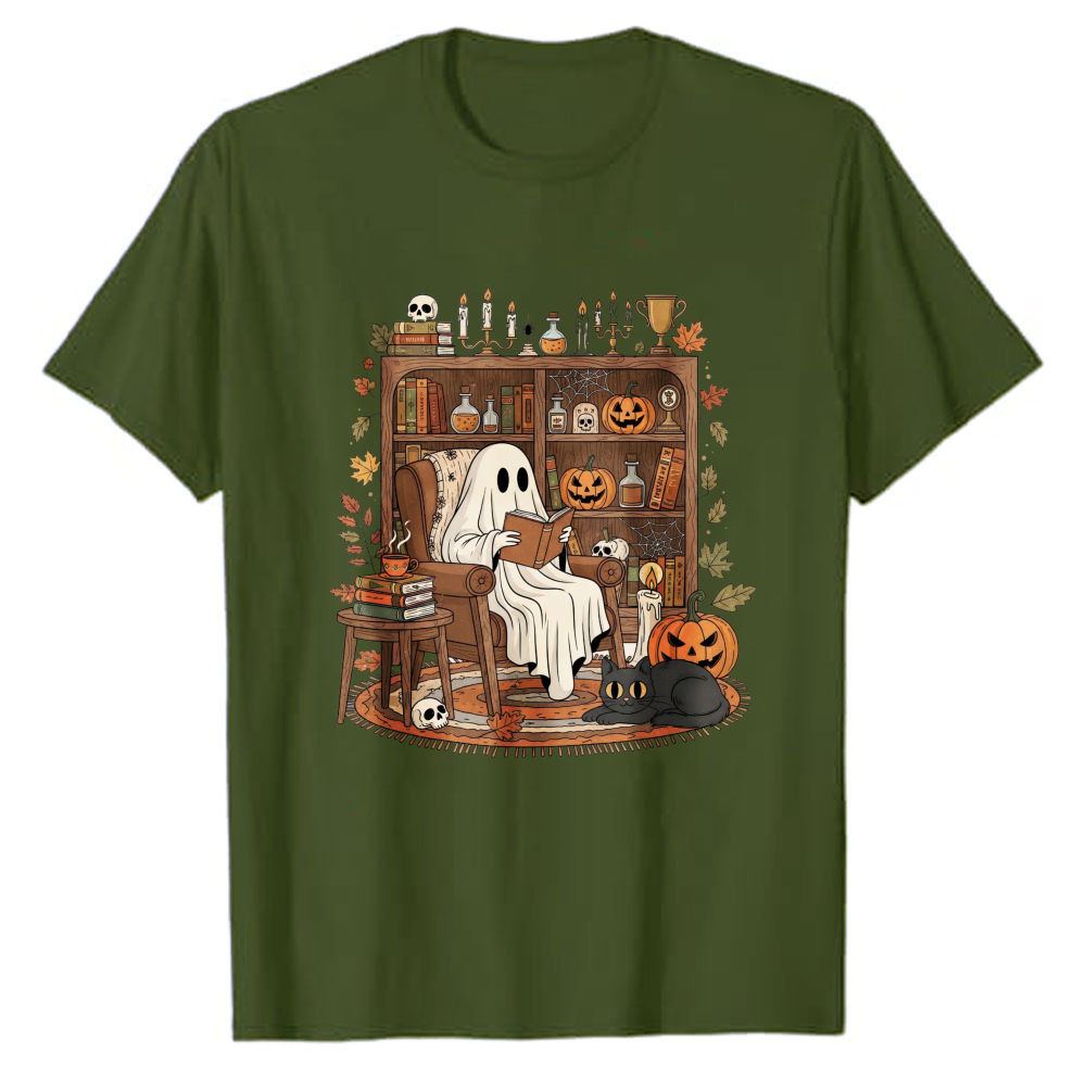 Cute Book‑Reading Ghost Librar - đánh giá và giá Black Tin Candle
